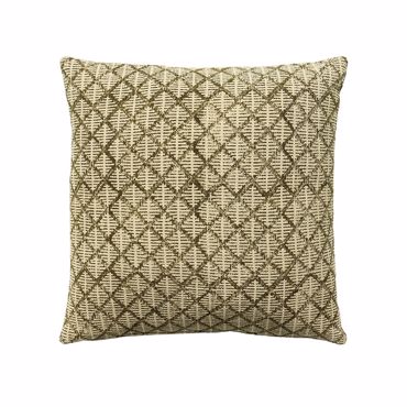 InTheBox - Maison CALLISTE A Διακοσμητικό Μαξιλάρι από Βαμβάκι/Βισκόζη Λαδί/Μπεζ 50x50cm 027898