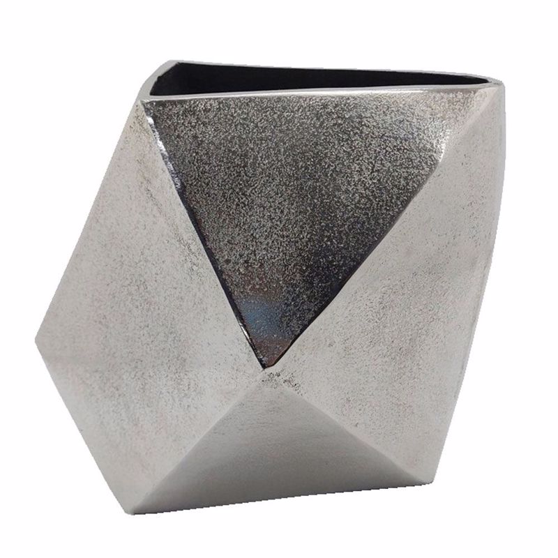 InTheBox - Maison DOUMA Βάζο Αλουμινίου Silver Nickel 2