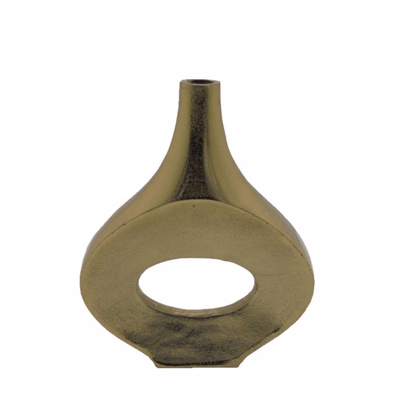 InTheBox - Maison ADEL OVAL Βάζο Αλουμινίου Χρυσό 21.5x