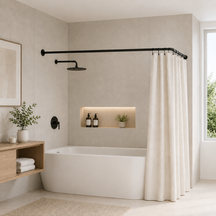 170x80cm Ø22mm black braxionas baniou gniakos MRShome