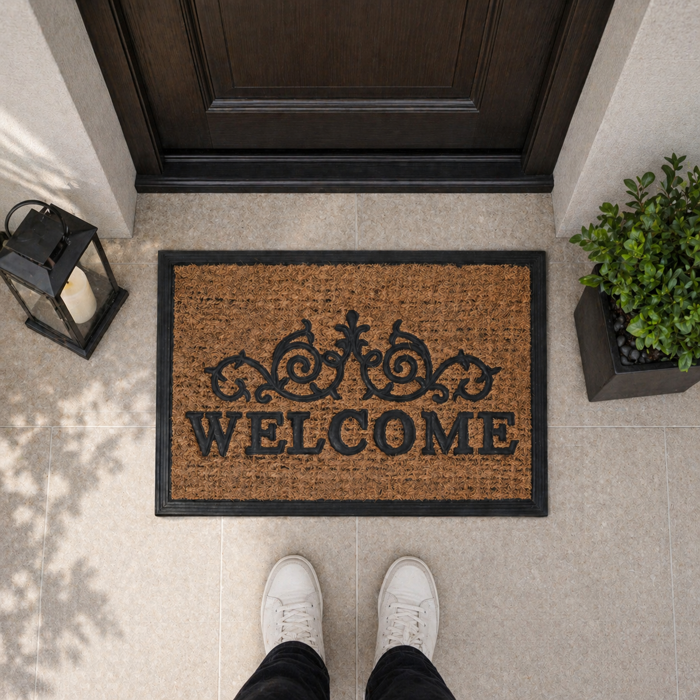 MRShome Pataki Eisodou Rubber 60x40cm ''WELCOME'' 0002001