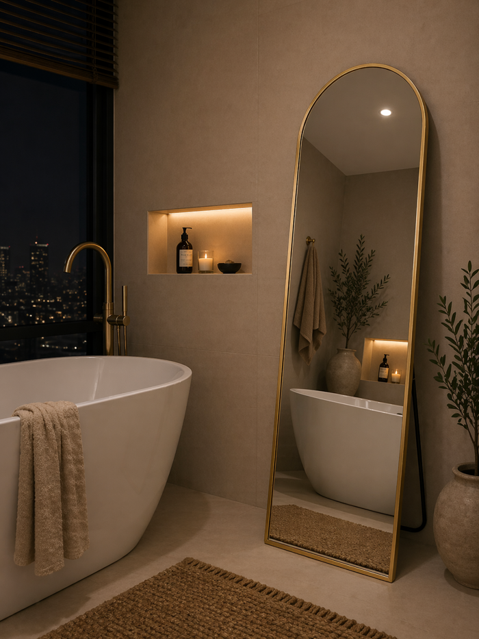 MRShome Epidapedios Kathreptis Alouminiou 150cm Gold