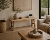 MRShome Paggos Teak Wood 100x25x42cm