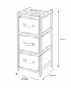 MRShome Surtariera Baniou Xulini me 3 ufasmatina Surtaria Ggri 27.5x25.4x65cm