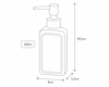 MRShome Doxeio Kremosapounou apo Dolomiti 300ml 8x5.5x18.2cm Off-White