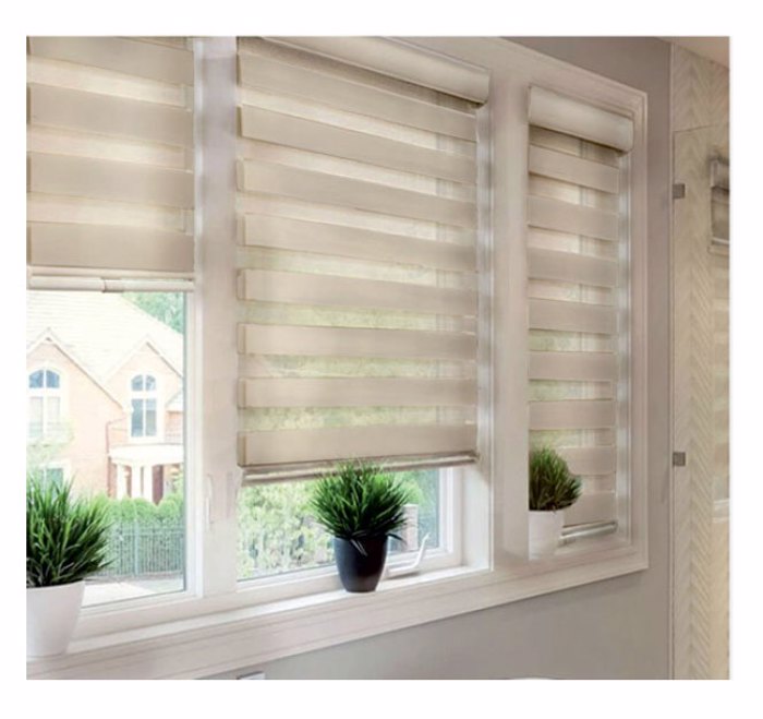 MRShome Double Roler Ruthmizomenis Skiasis 80x230cm Bez