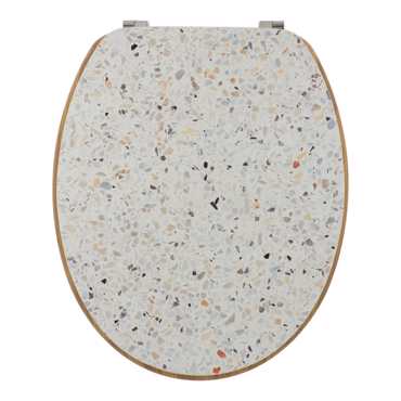 Eurocasa Καπάκι Λεκάνης MDF με Ανοξείδωτους Μεντεσέδες 35.5x43x4cm