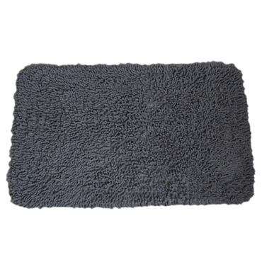 Eurocasa Πατάκι Μπάνιου από 100% Βαμβάκι 50x80cm Γκρι