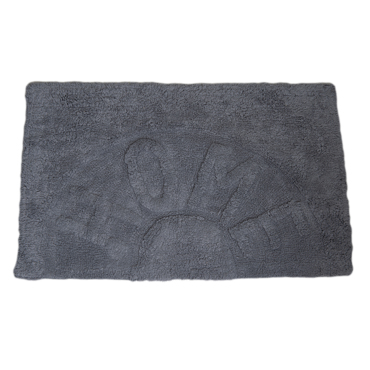 Eurocasa Πατάκι Μπάνιου ''HOME'' από 100% Βαμβάκι 50x80cm Γκρι