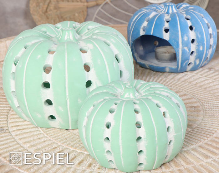 Diakosmitiki Keramiki Kolokutha Prasini 17X17X11ek. ERT321K2 Espiel