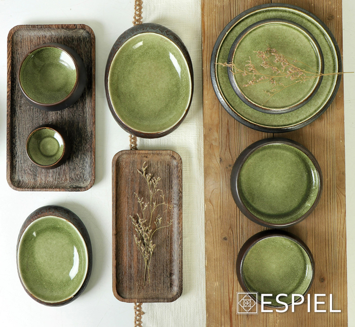 Bol Stoneware Kafe/Prasino F20.5X10cm GMT104 Espiel