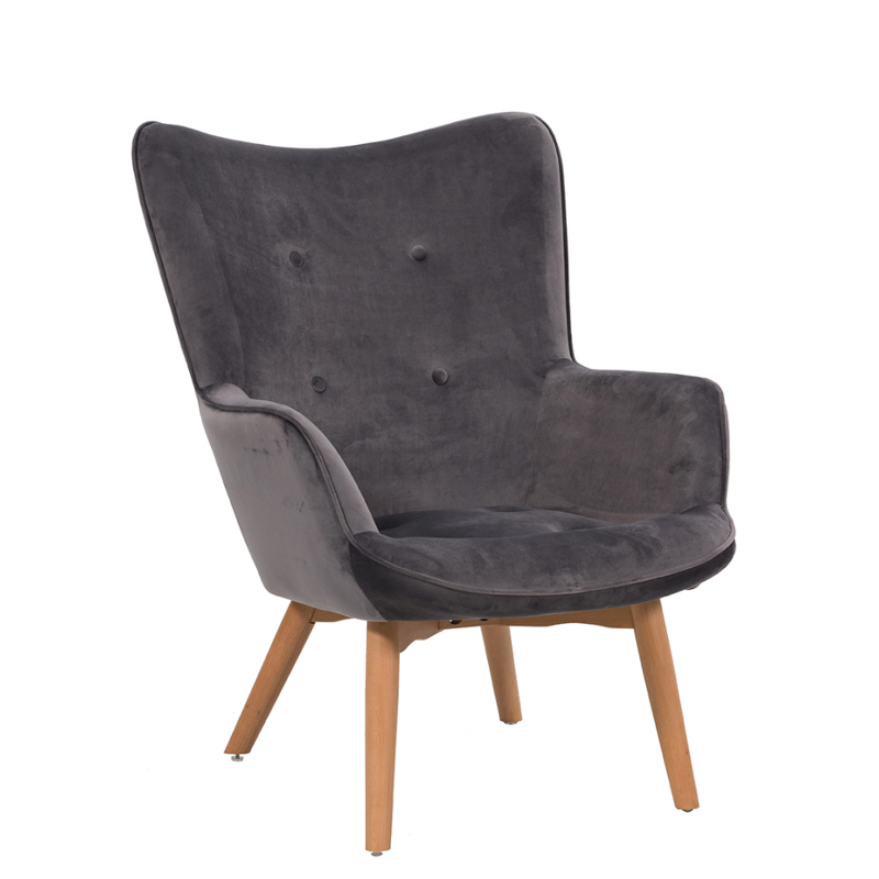 Liberta - Maison - ΣΗΜΑΝΤΙΚΟ: Σε περίπτωση διαφοράς τιμής από το κατάστημα ισχύει παντα και μόνο η τιμή του καταστήματος Liberta - Maison POP UP Πολυθρόνα Γκρι 72x82x94cm 01-15