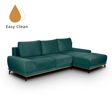 Liberta - Maison NATURA Καναπές-Κρεβάτι με Δεξιά Γωνία Dusty Petrol 283x164x90cm 01-2655