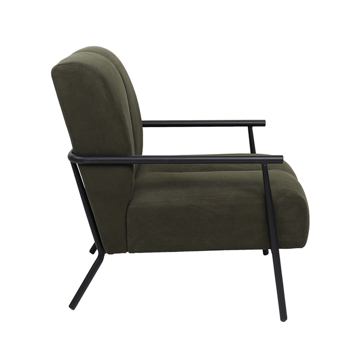Liberta - Maison KIOTO Πολυθρόνα Λαδί 64x76x81cm 01-3062 Liberta - Maison KIOTO Poluthrona Ladi 64x76x81cm 01-3062