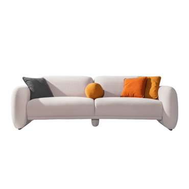 Liberta - Maison PUFFY Τριθέσιος Καναπές Cream 240x110x85cm 01-3093