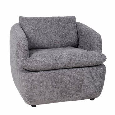 Liberta - Maison SQUARE Πολυθρόνα Γκρι Σκούρο 83x83x80cm 01-3349