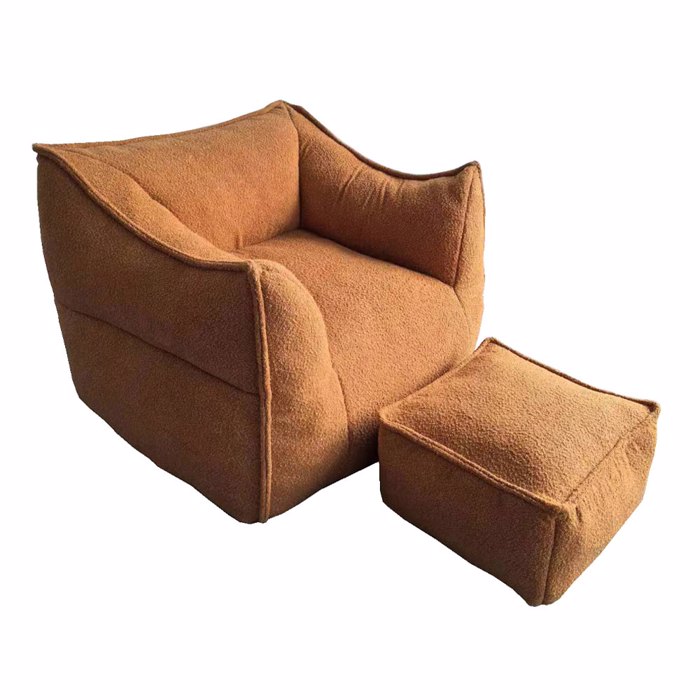 Liberta - Maison SPONGE Set Poluthrona Terracotta me upopodio 95x102x73cm 01-3387