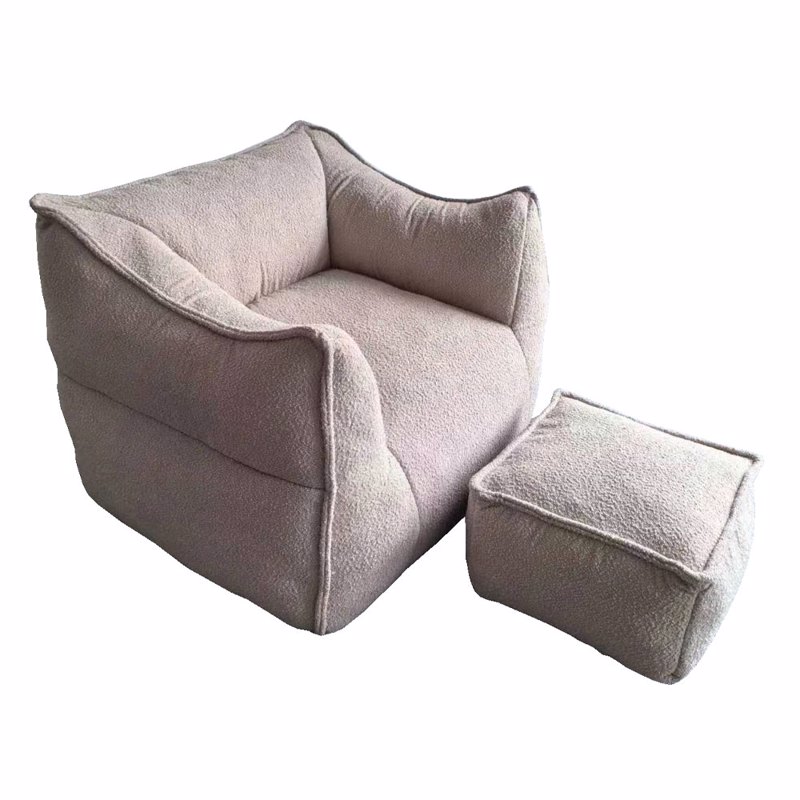 Liberta - Maison SPONGE Σετ Πολυθρόνα Beige με Υποπόδιο 95x102x73cm 01-3393