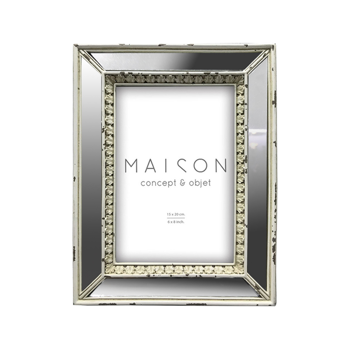 Liberta - Maison ARTE Korniza Resin Lefki Antike 15x20cm 016346