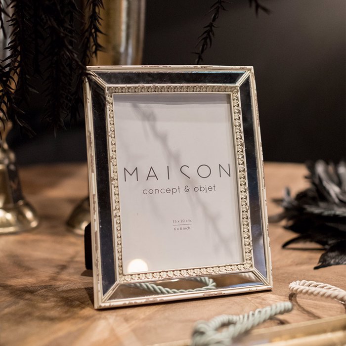 Liberta - Maison ARTE Korniza Resin Lefki Antike 15x20cm 016346