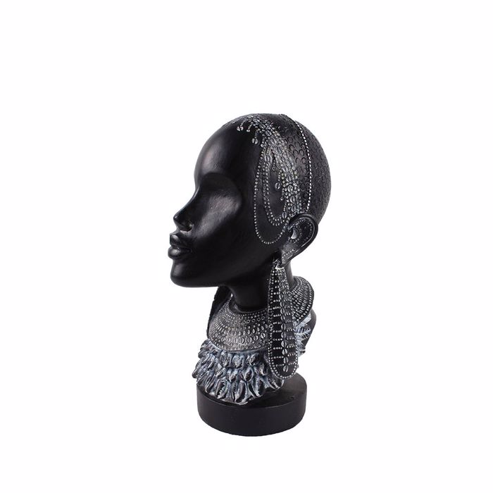 Liberta - Maison ANAN DECO Prosopo Resin Mavro 16x13.5x29cm 016377