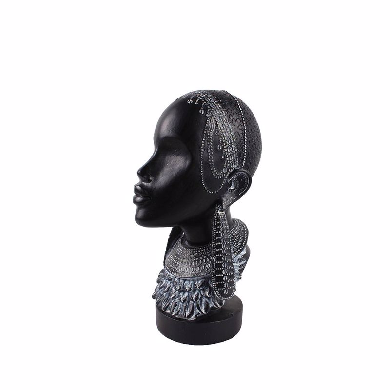 Liberta - Maison ANAN DECO Πρόσωπο Resin Μαύρο 16x13.5x29cm 016377