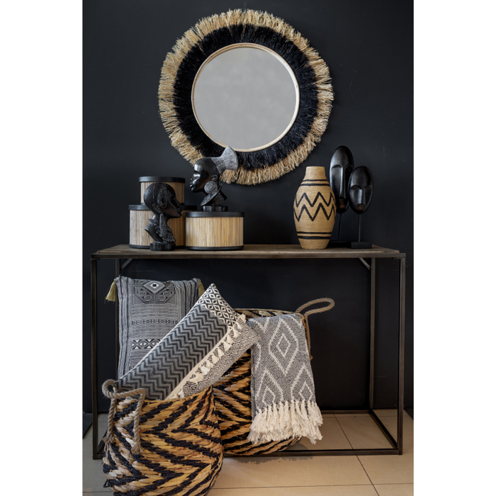 Liberta - Maison ANAN DECO Prosopo Resin Mavro 16x13.5x29cm 016377