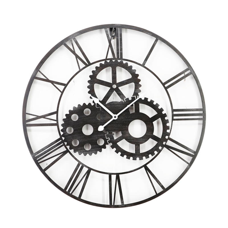 agiovlasitishome Διακοσμητικά τοίχου - ΣΗΜΑΝΤΙΚΟ: Σε περίπτωση διαφοράς τιμής από το κατάστημα ισχύει παντα και μόνο η τιμή του καταστήματος Liberta - Maison ROWEL Ρολόι Τοίχου Μεταλλικό Μαύρο Φ60