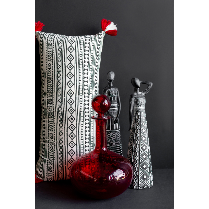 Liberta - Maison MAYA DECO Figura Resin Mavri/Lefki F13.5x50cm 018529