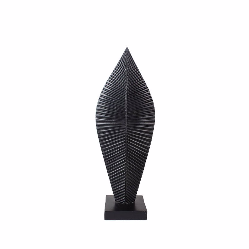 Liberta - Maison PANDANUS 4 DECO Φύλλο Resin Μαύρο 16.8x11.8x47.5cm 019734