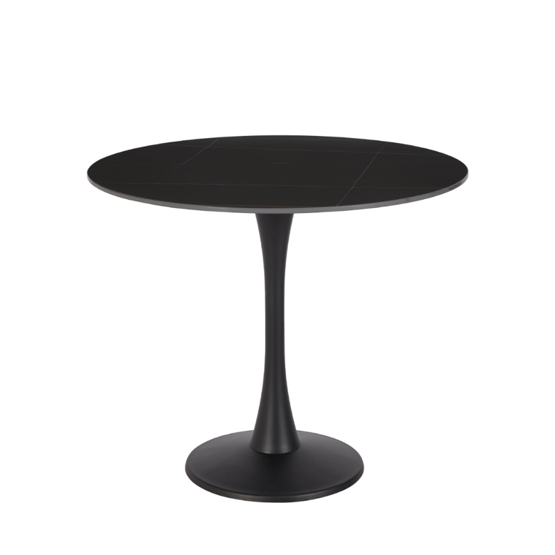 Liberta - Maison VOLCANO Τραπέζι Ροτόντα Μαύρο Φ90x75cm