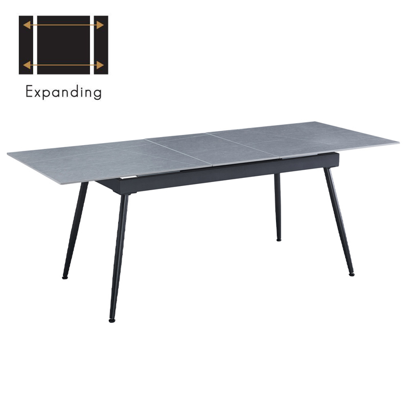 Liberta - Maison ATLANTIS Τραπέζι Επεκτεινόμενο Γκρι με