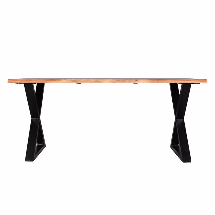 Liberta - Maison MINGLE Τραπέζι Καρυδί/Μαύρο 180x80x76cm 02-0642 Liberta - Maison MINGLE Trapezi Karudi/Mavro 180x80x76cm 02-0642
