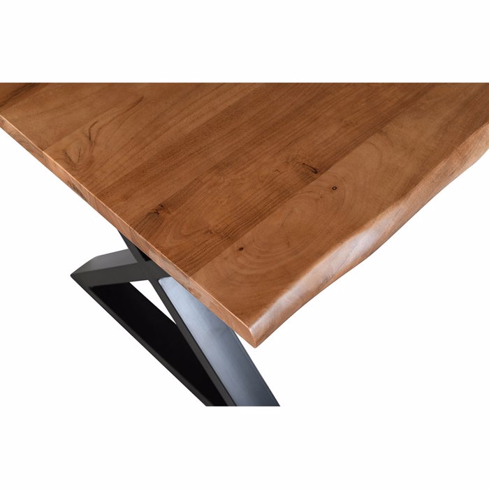 Liberta - Maison MINGLE Τραπέζι Καρυδί/Μαύρο 180x80x76cm 02-0642 Liberta - Maison MINGLE Trapezi Karudi/Mavro 180x80x76cm 02-0642