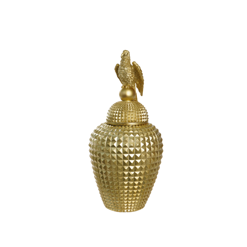 Liberta - Maison PERROQUET Δοχείο Αποθήκευσης Resin Χρυ