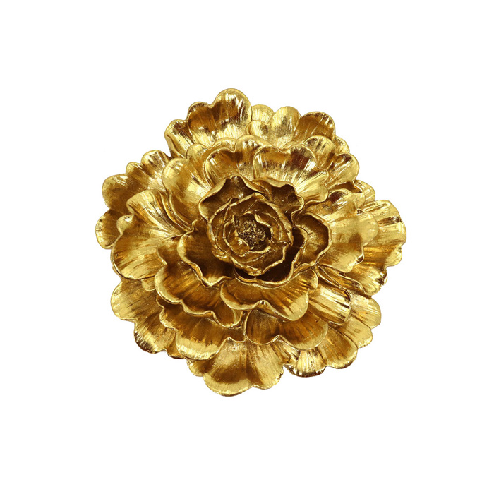 Liberta - Maison GOLDEN ROSE DECO Diakosmitiko Toixou Resin Xruso F24x5cm 022298