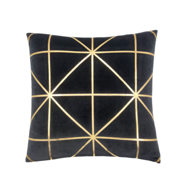 Liberta - Maison CONSTELLATION Διακοσμητικό Μαξιλάρι Βελούδινο Μαύρο/Χρυσό 45x45cm 023366