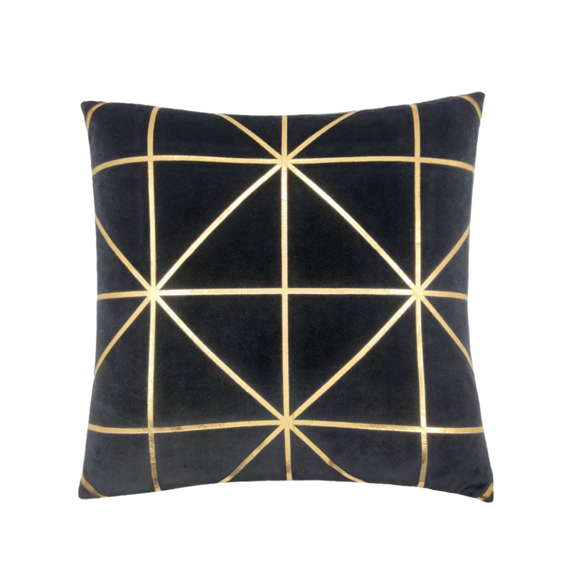 Liberta - Maison CONSTELLATION Διακοσμητικό Μαξιλάρι Βελούδινο Μαύρο/Χρυσό 45x45cm 023366