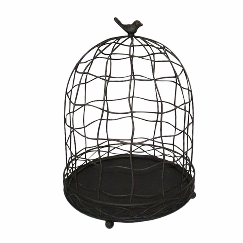 Liberta - Maison - ΣΗΜΑΝΤΙΚΟ: Σε περίπτωση διαφοράς τιμής από το κατάστημα ισχύει παντα και μόνο η τιμή του καταστήματος Liberta - Maison MIRTILE DECO Κλουβί Μεταλλικό Μαύρο Φ2