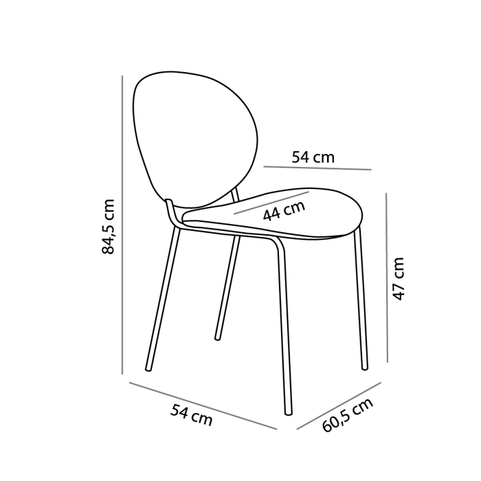 Liberta - Maison BEETLE Karekla Water Green 60.5x54x84.5cm 03-0909