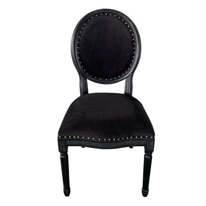 Liberta - Maison LOUIS Καρέκλα Μαύρη 49x49x99cm 03-0917 Liberta - Maison LOUIS Karekla Mavri 49x49x99cm 03-0917