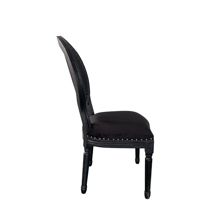 Liberta - Maison LOUIS Καρέκλα Μαύρη 49x49x99cm 03-0917 Liberta - Maison LOUIS Karekla Mavri 49x49x99cm 03-0917
