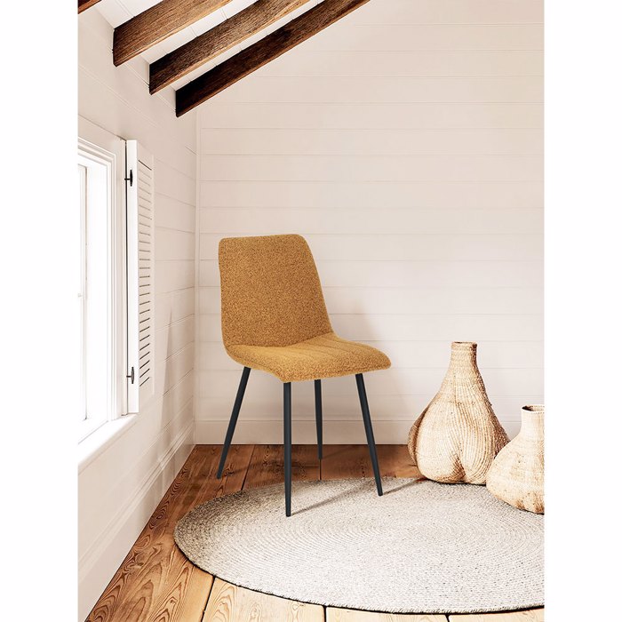 Liberta - Maison PRAGA Καρέκλα Μουσταρδί 54.5x44x89cm 03-1022 Liberta - Maison PRAGA Karekla Moustardi 54.5x44x89cm 03-1022