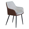 Liberta - Maison VISITOR Karekla Beige/Tabac 57.5x57x87cm 03-1108