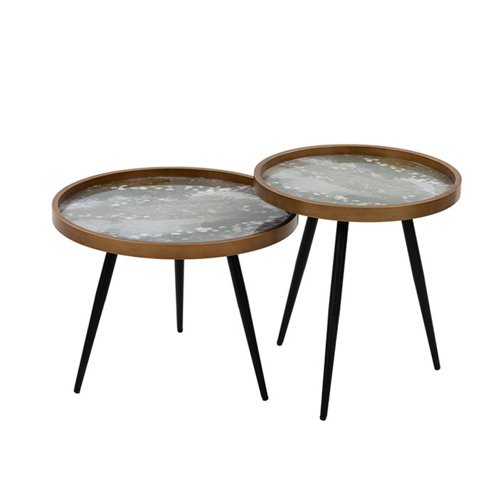 Liberta - Maison REEF Coffee Table Poluxromo me Pattern/Mavro F60x45cm 04-0435