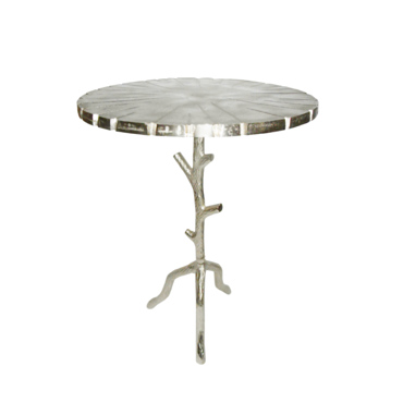 Liberta - Maison BIZARRE Side Table Ασημί Φ45x64cm 04-0542