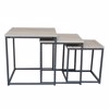 Liberta - Maison PLEGMA Set ton 3 Coffee Table Sonoma/Mavro 48x48x50cm 04-0575