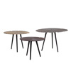 Liberta - Maison LEAF 50 Side Table Xruso Mat/Mavro F50x36cm 04-0612
