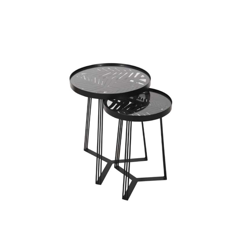 Liberta - Maison JUNGLE Σετ των 2 Side Table Μαύρο με P