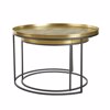 Liberta - Maison TOTALE Set ton 2 Coffee Table Brass Antique/Mavro F76x43.5cm 04-0877